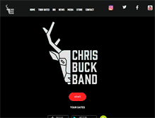 Tablet Screenshot of chrisbuckband.com